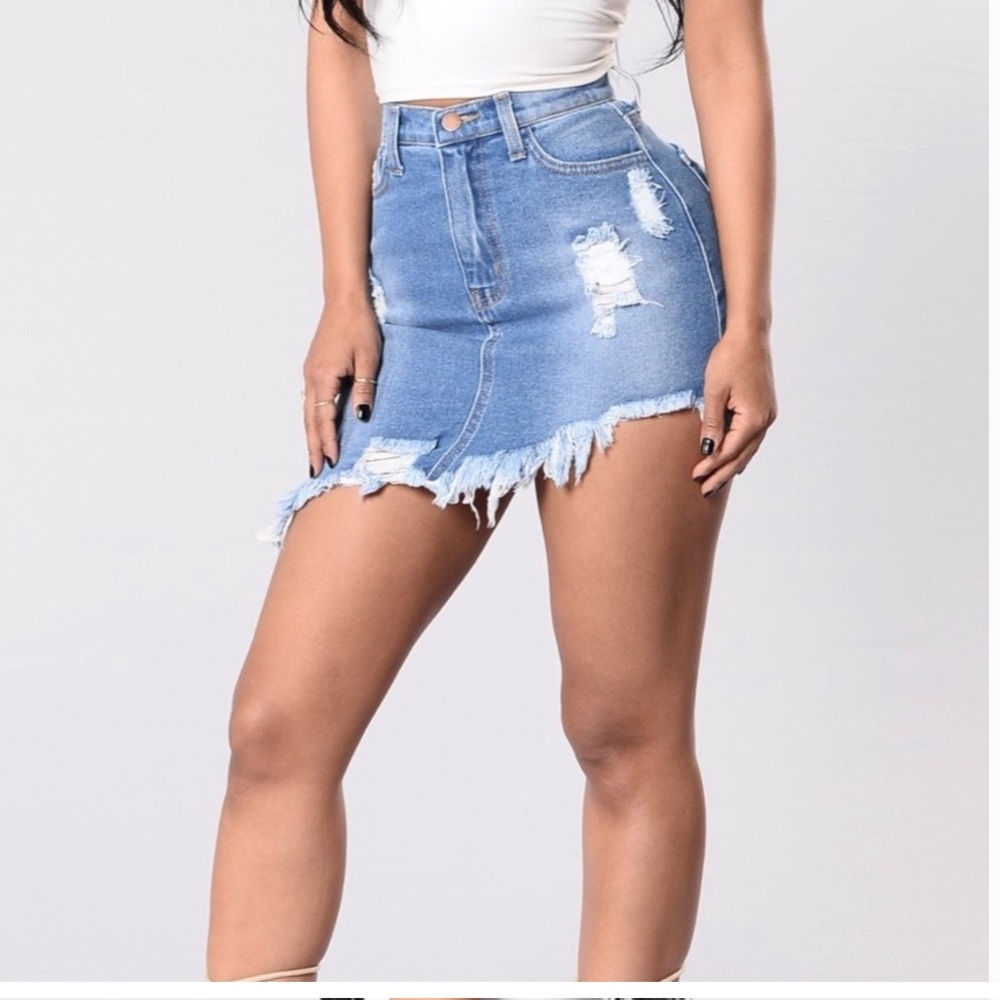 Fashionnova Vibrant MIU denim Skirt